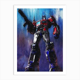 Optimus Prime Transformer Art Print