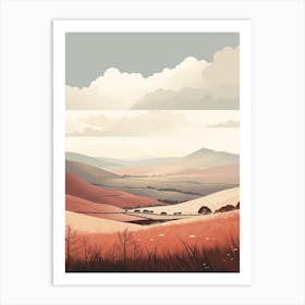 The Sir Walter Scott Way Scotland 3 Hiking Trail Landscape Art Print