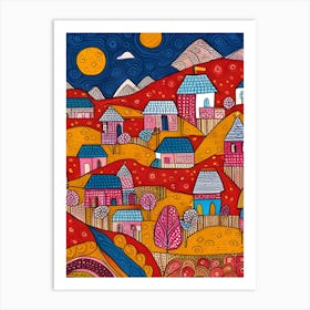 Russian Village 2 Art Print