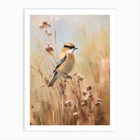 Bird Painting Cedar Waxwing 3 Art Print