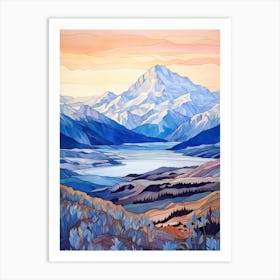 Aoraki Mount Cook National Park New Zealand 3 Art Print