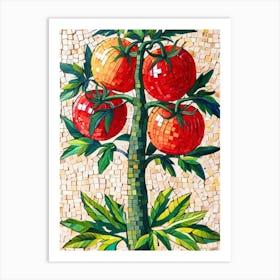 Mosaic Tomato Tree Art Print