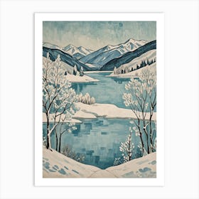 Winter Lake no2 Art Print