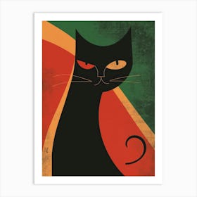 Black Cat Canvas Print 8 Art Print