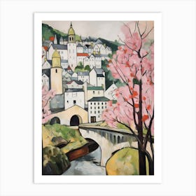 Portmeirion (Wales) Painting 4 Art Print