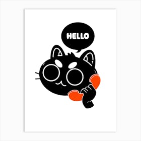 Hello Art Print