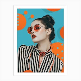 Woman In Sunglasses 18 Art Print