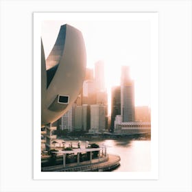 Singapore sunset Art Print