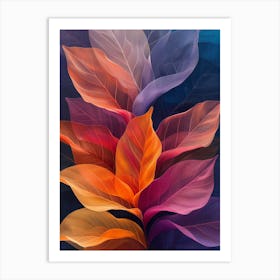 Abstract Leaves 2 Art Print