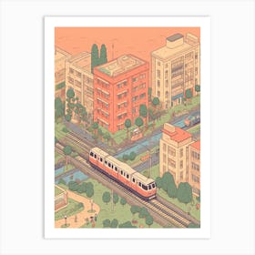 Nagoya Travel Illustration 2 Art Print