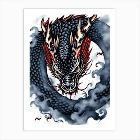 Dragon Tattoo Design Art Print