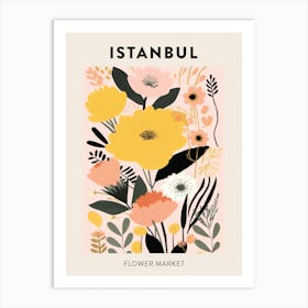 Flower Market Poster Istanbul Turkey 2 Art Print