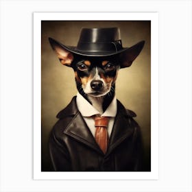 Gangster Dog Toy Fox Terrier 3 Art Print