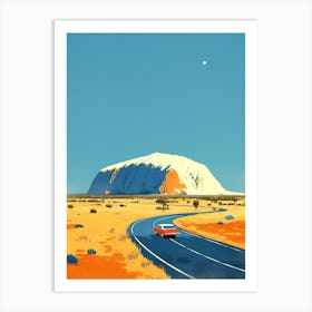 Road To Uluru Art Print