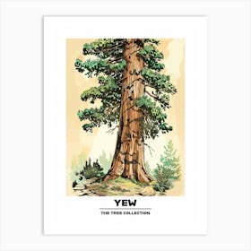 Yew Tree Storybook Illustration 4 Poster Art Print