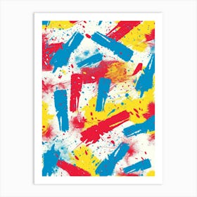 Paint Splatters 4 Art Print