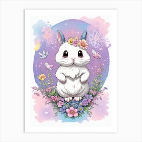Cute Bunny Art Print