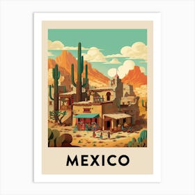 Vintage Travel Poster Mexico 6 Art Print