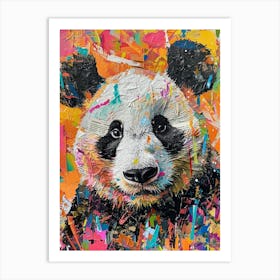 Kitsch Panda Collage 2 Art Print