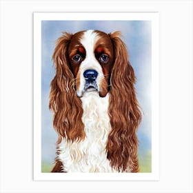 English Cocker Spaniel 3 Watercolour Dog Art Print
