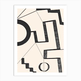 Abstract Geometric Shapes 2 Art Print