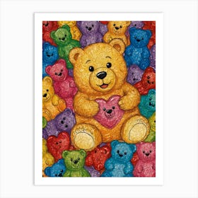 Teddy Bears 8 Art Print