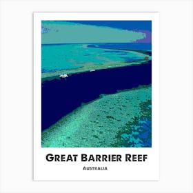 Great Barrier Reef, Australia, Landmark, Art, Wall Print Art Print