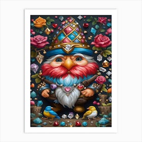 Dwarf with jewels Art Print