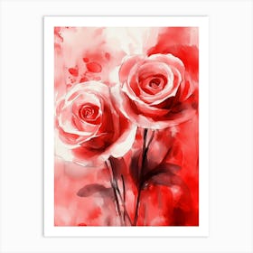 Red Roses Art Print