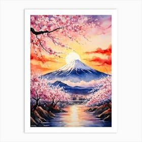 Cherry Blossom Painting Art Print