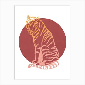 Tiger Sun Art Print