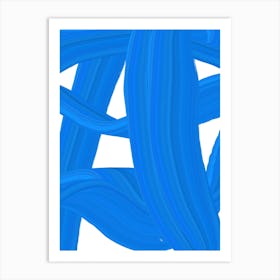 Blue Paint Art Print