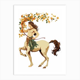 Centaur Realistic Illustration 2 Art Print