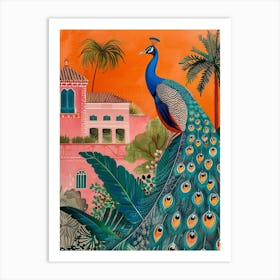 Peacock In The Palace Gardens 3 Art Print