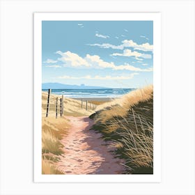 The Northumberland Coast Path England 1 Hiking Trail Landscape Art Print