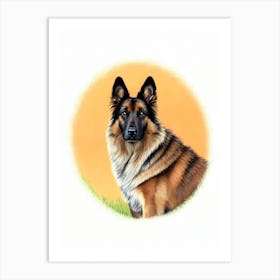 Belgian Tervuren Illustration Dog Art Print