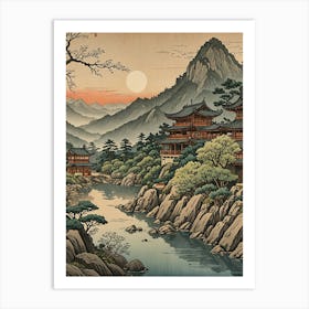 Asian Landscape Art Print