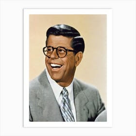 Jerry Lewis Retro Collage Movies Art Print