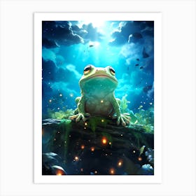 Frog In The Forest 2 Art Print