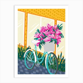 Flower Bike Art Print