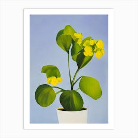 African Violet Bold Graphic Art Print