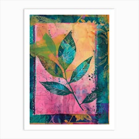 Leaf illustration 3 Art Print