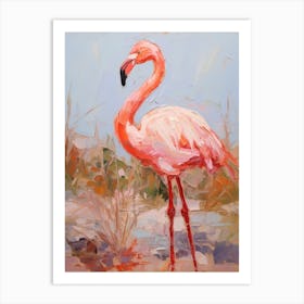 Bird Painting Flamingo 4 Art Print