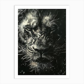 Lion Roaring 6 Art Print
