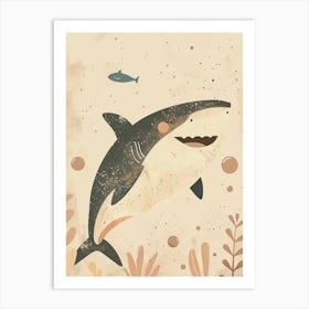 Shark & Fish In The Ocean Art Print