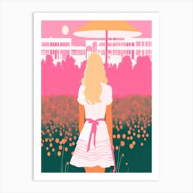 Girl In A Dress 1 Art Print