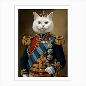 King Cat 9 Art Print