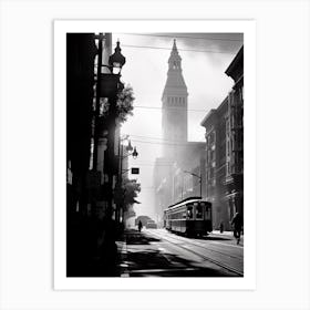 San Francisco, Black And White Analogue Photograph 3 Art Print