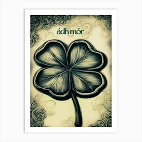 St. Patrick's Good Luck Shamrock  Art Print