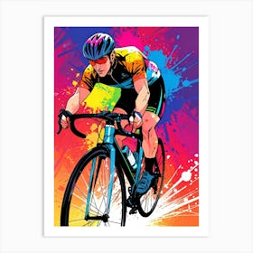 Bmx Biker Art Print